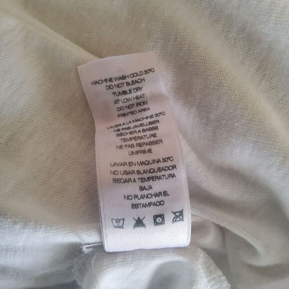 Sundry Stripe Trim Racerback Tank Top Large White NWT - Picture 5 of 8